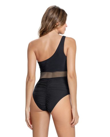 TRAJE DE BAÑO ENTERO DE UN SOLO HOMBRO CON CONTROL DE ABDOMEN - 2