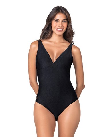 TRAJE DE BAÑO ENTERO ESCOTE PROFUNDO - 1