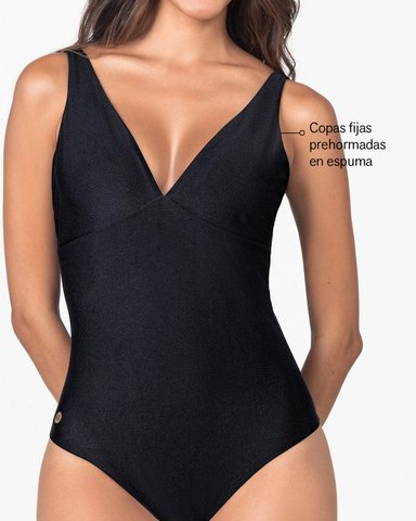 TRAJE DE BAÑO ENTERO ESCOTE PROFUNDO - 3