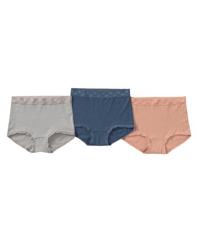 PAQUETE X 3 CALZONES CLÁSICOS CON TOQUES DE ENCAJE - 1