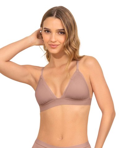 BRALETTE LISO + ENCAJE - 1