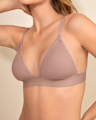 BRALETTE LISO + ENCAJE - 4