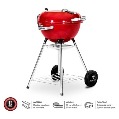 PARRILLA SHERIFF 18' ROJO