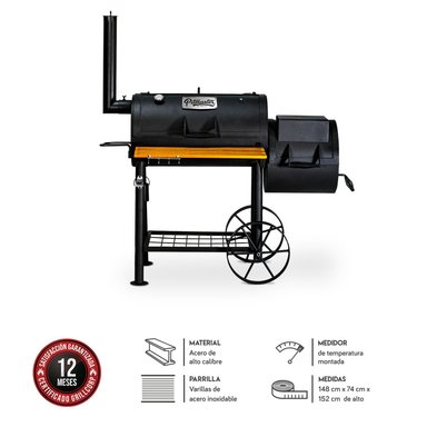 SET AHUMADOR GRILLCORP OFFSET OFF PARRILLERO PITMASTERX5