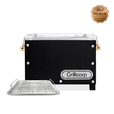 CAJA CHINA GRILLCORP CAOBA MINI GALVANIZADA 40X30X30 - 1