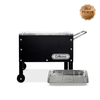 BANDEJA GRILLCORP MARRÓN CAJA CHINA CHICA PREMIUM INOXIDABLES 50X30X45 CM - 1
