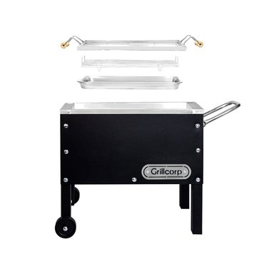 BANDEJA GRILLCORP MARRÓN CAJA CHINA CHICA PREMIUM INOXIDABLES 50X30X45 CM - 2