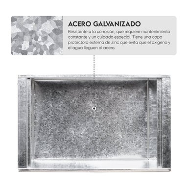 BANDEJA GRILLCORP MARRÓN CAJA CHINA CHICA PREMIUM INOXIDABLES 50X30X45 CM - 5