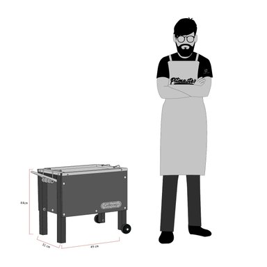 BANDEJA GRILLCORP MARRÓN CAJA CHINA CHICA PREMIUM INOXIDABLES 50X30X45 CM - 7
