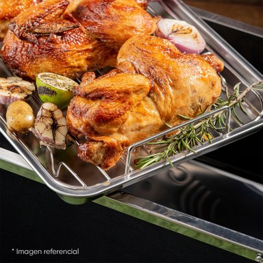 BANDEJA GRILLCORP MARRÓN CAJA CHINA CHICA PREMIUM INOXIDABLES 50X30X45 CM - 9