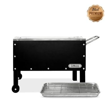 BANDEJA GRILLCORP MARRÓN CAJA CHINA MEDIANA PREMIUM INOXIDABLES 70X40X55 CM - 1