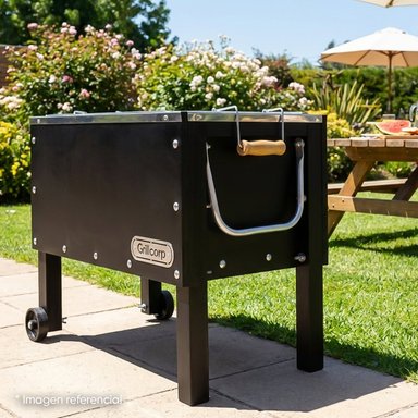BANDEJA GRILLCORP MARRÓN CAJA CHINA MEDIANA PREMIUM INOXIDABLES 70X40X55 CM - 9