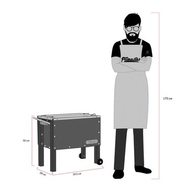 CAJA CHINA JUNIOR PREMIUM + PARRILLA LEVANTE GALVANIZADA - 7