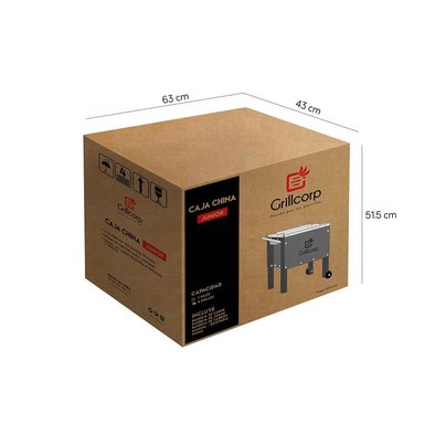 CAJA CHINA JUNIOR PREMIUM + PARRILLA LEVANTE GALVANIZADA - 8