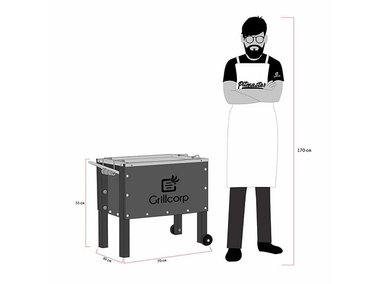 CAJA CHINA GRILLCORP 398287 NEGRO MEDIANA INOXIDABLE BLACK - 5