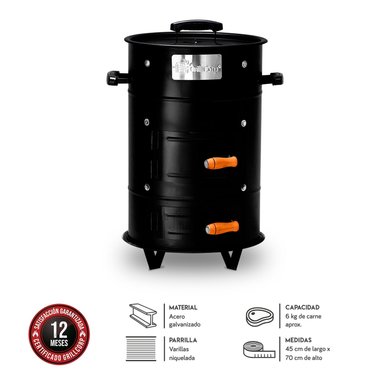 CILINDRO CHICO PARRILLERO AHUMADOR