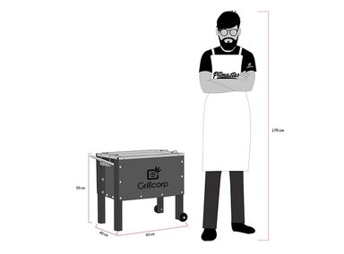 CAJA CHINA GRILLCORP 2014054 CAOBA JUNIOR + VARILLAS INOXIDABLES + CARBON + PACK INTI - 6