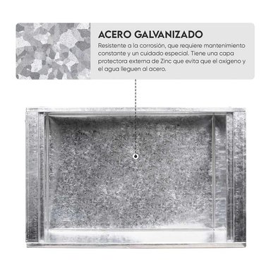 CAJA CHINA GRILLCORP 2014115 CAOBA MEDIANA + PARRILLA VARILLAS INOXIDABLES - 9