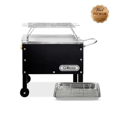 CAJA CHINA GRILLCORP 2013996 CAOBA CHICA PREMIUM + PARR VARILLAS INOXIDABLES - 1