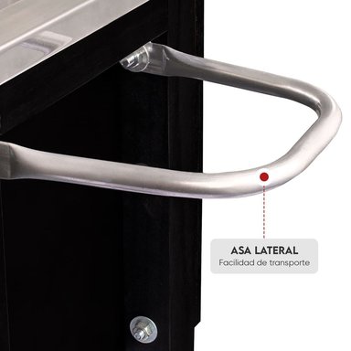 CAJA CHINA GRILLCORP 2013996 CAOBA CHICA PREMIUM + PARR VARILLAS INOXIDABLES - 6