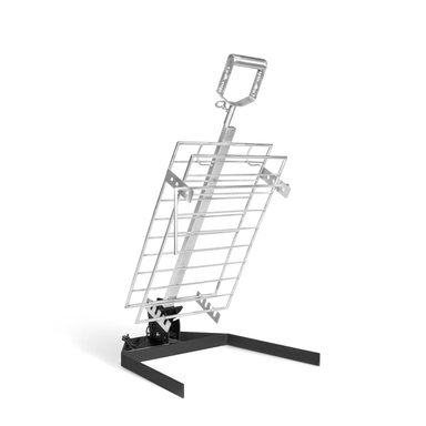 ESTACA TIPO LIBRO INOXIDABLE DE 45 X 30 CM CON BASE