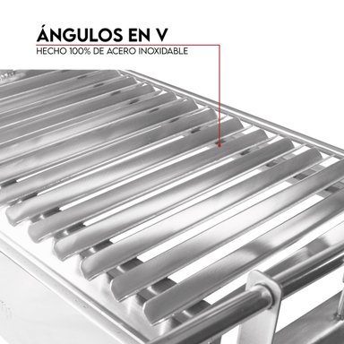 PARRILLA JUNIOR INOXIDABLE PARA EMPOTRAR - 5