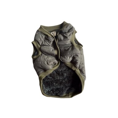 CHALECO PARA MASCOTAS LETIF PET SHOP IMPERMEABLE VERDE MILITAR TALLA 3 - 4