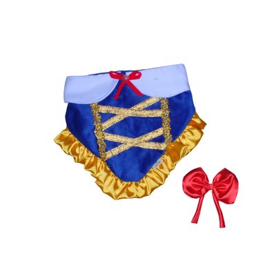 BANDANA TERCIOPELO PERRO Y GATO LETIF PET SHOP BLANCA NIEVES TALLA M