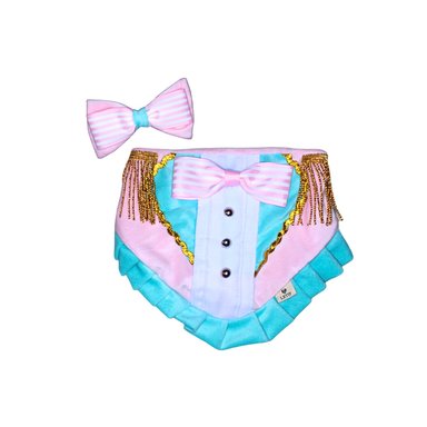 BANDANA TERCIOPELO PERRO Y GATO LETIF PET SHOP PAYASO HEMBRA TALLA S