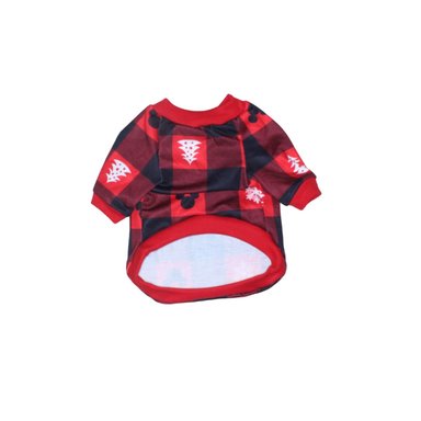 POLERA ALGODÓN PERRO Y GATO LETIF PET SHOP MICKEY HO HO HO TALLA 0 - 4