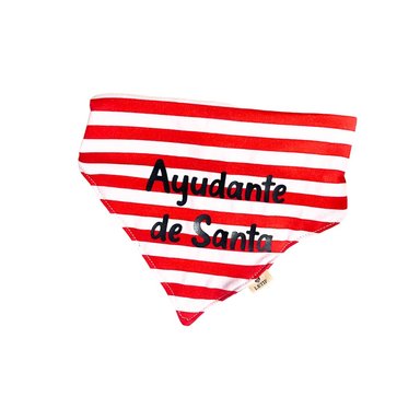 BANDANA ALGODÓN PERRO Y GATO LETIF PET SHOP BANANA AYUDANTE SANTA TALLA XS