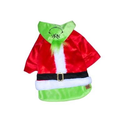 TRAJE TERCIOPELO PERRO Y GATO LETIF PET SHOP GRINCH TALLA 4