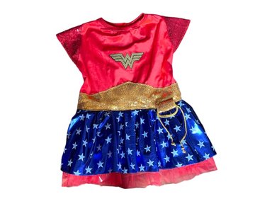 DISFRAZ TERCIOPELO PERRO Y GATO MUJER MARAVILLA TALLA 3 LETIF PET SHOP