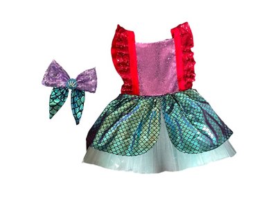 DISFRAZ PERRO Y GATO SIRENITA TALLA 0 LETIF PET SHOP