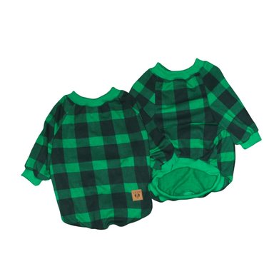 POLERA ALGODÓN PERRO Y GATO ESCOCES VERDE TALLA 3 LETIF PET SHOP
