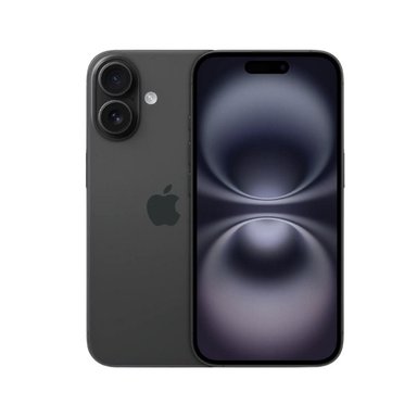 IPHONE 16 128GB 8GB 48MP + 12MP 6.1" BLACK CHIP FISICO + CASE + MICA - 1