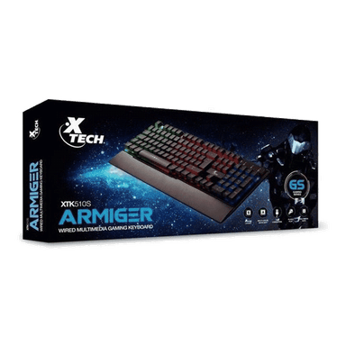 TECLADO XTECH GAMING CON ILUMINACIÓN LED - NEGRO XTK-510S - 2
