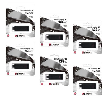 MEMORIA USB TIPO C KINGSTON 128GB KIT DE 6 UNIDADES - 1