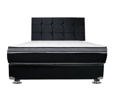 DORMITORIO AMERICANO KING + CABECERA + 03 ALMOHADAS + PROTECTOR