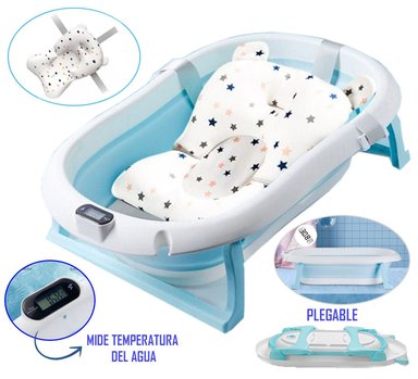 BAÑERA DOUX BEBE CON TERMÓMETRO DIGITAL