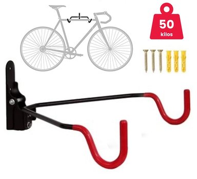 RACK SOPORTE DE PARED PARA BICICLETA TIPO GANCHO