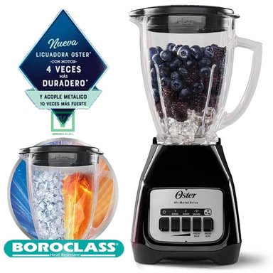 LICUADORA OSTER BLSTKAG-BPB 2 VELOCIDADES PICAHIELO MÁS PULSO