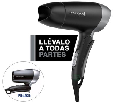 SECADORA CABELLO REMINGTON D2400 1400W VIAJE PLEGABLE 2VELOCIDADES