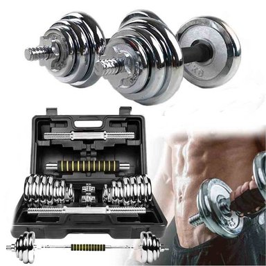 SET PESAS 20KG YORK + MANCUERNAS + ADAPTADOR