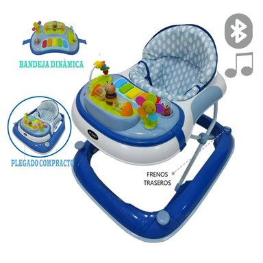 ANDADOR MUSICAL CON BLUETOOTH HI BABY ABEJITA AZUL