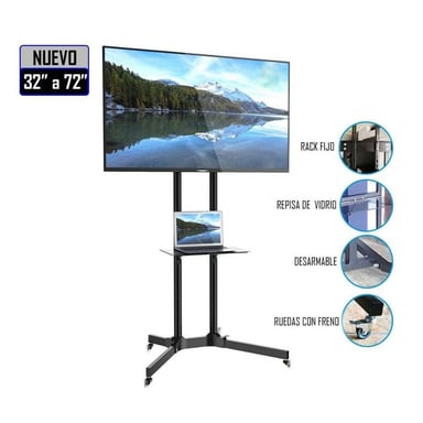 RACK PEDESTAL RR3272 RODANTE EXPANDIBLE 32" A 72" - 1