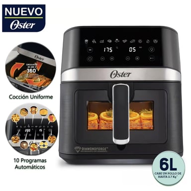 FREIDORA DE AIRE OSTER CKSTAF60WDDF 6 LTS DIGITAL 10 PROGRAMAS - 1