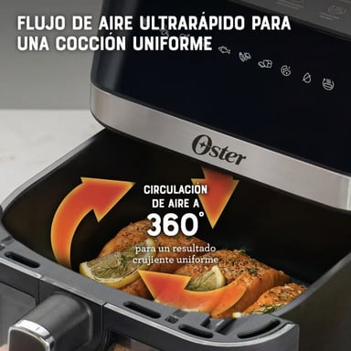 FREIDORA DE AIRE OSTER CKSTAF60WDDF 6 LTS DIGITAL 10 PROGRAMAS - 4