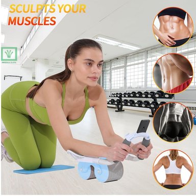 RUEDA SMART ABDOMINALES FORTALECE TU ABDOMEN CELESTE - 2