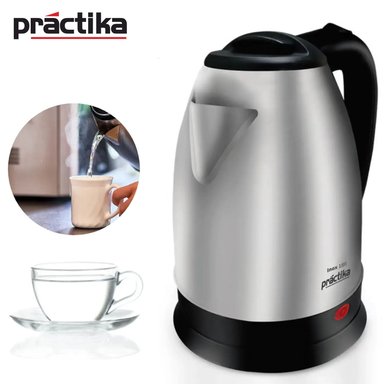HERVIDOR ELÉCTRICO PRACTIKA 1.8L INOX 18 - ACERO INOXIDABLE